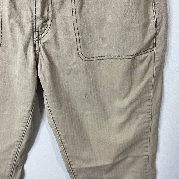 Levis Tan Pinstripe Y2K Jeans Size 12 - Picture 5 of 7